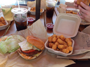 Recess Food Truck Burger and Tots