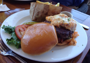 Pacific Coast Grill Surf and Turf Burger (7-13-2015)