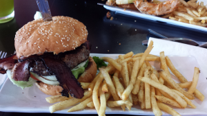 Baos Pastrami Burger and Fries (10-27-2015)