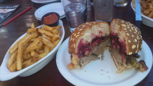 Slaters 1-3 Thanksgiving Burger And Fries (11-23-2015)