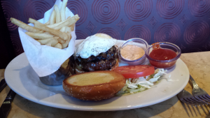 Cheesecake Factory Kobe Burger With Egg (4-19-2016)