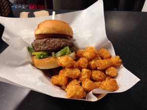 Stuffed Pow Burger With Tater Tots (4-6-2016)