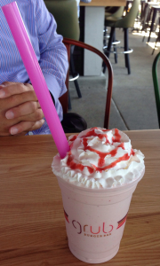 Grub Burger Bar Strawberry Shake (8-30-2016)